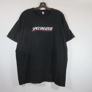 Specialized Bicycles T Shirt XL Black Crew Sales Racing Mountain Street Bikes